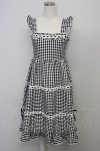 Cherirulu Chocola / ギンガムチェックジャンパースカート S 黒 T-25-10-25-026-LO-OP-SA-ZT428