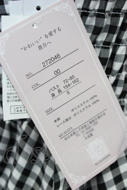 画像5: Cherirulu Chocola / ギンガムチェックジャンパースカート S 黒 T-25-10-25-026-LO-OP-SA-ZT