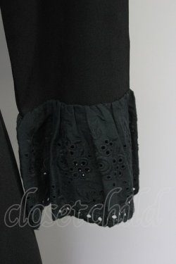 画像3: LODISPOTTO / パール刺繍襟ワンピース M 黒X白 T-25-10-25-032-LO-OP-SA-ZT