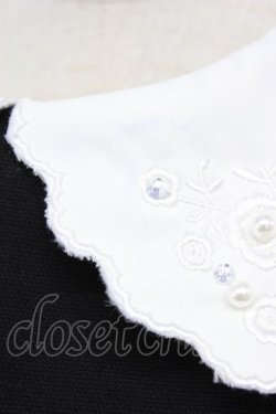 画像6: LODISPOTTO / パール刺繍襟ワンピース M 黒X白 T-25-10-25-032-LO-OP-SA-ZT
