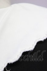 画像8: 【SALE】LODISPOTTO / パール刺繍襟ワンピース M 黒Ｘ白 T-25-10-25-032-LO-OP-SA-ZT429 (8)