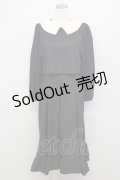 m petit by misako / サンリオキャラクターズコラボ クロミワッペン付きワンピース M 黒 T-25-10-25-035-LO-OP-SA-ZT