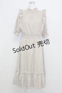 m petit by misako / NINA'SコラボAMハイショクメローワンピース L ブラウン T-25-10-25-005-LO-OP-SA-ZT406