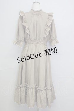 画像2: m petit by misako / NINA'SコラボAMハイショクメローワンピース L ブラウン T-25-10-25-005-LO-OP-SA-ZT406