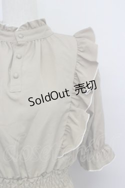 画像3: m petit by misako / NINA'SコラボAMハイショクメローワンピース L ブラウン T-25-10-25-005-LO-OP-SA-ZT406