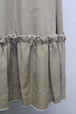 画像4: m petit by misako / NINA'SコラボAMハイショクメローワンピース L ブラウン T-25-10-25-005-LO-OP-SA-ZT