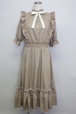 画像6: m petit by misako / NINA'SコラボAMハイショクメローワンピース L ブラウン T-25-10-25-005-LO-OP-SA-ZT
