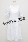【SALE】MILK / ドールハウスdress  サックス T-25-10-25-007-ML-OP-SA-ZT404