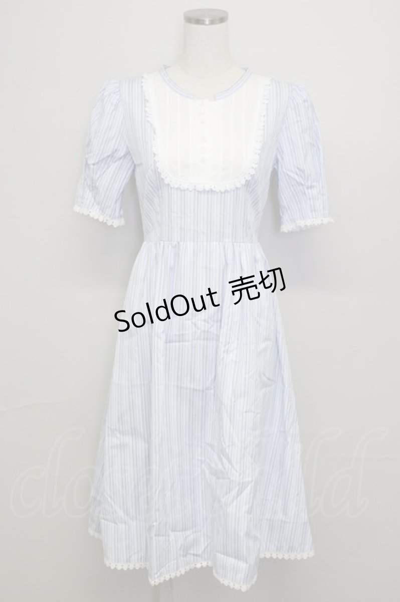 画像1: 【SALE】MILK / ドールハウスdress  サックス T-25-10-25-007-ML-OP-SA-ZT404 (1)