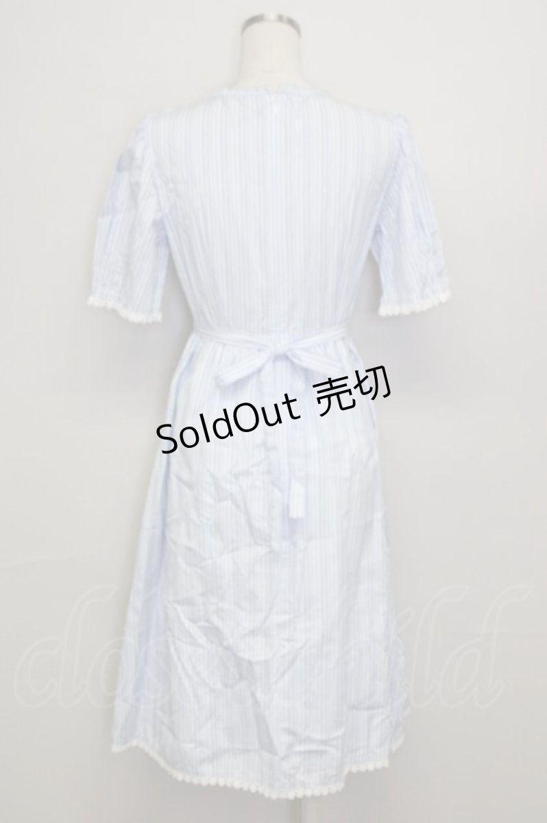 画像2: 【SALE】MILK / ドールハウスdress  サックス T-25-10-25-007-ML-OP-SA-ZT404 (2)
