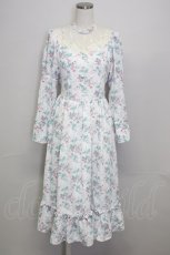 画像1: 【SALE】Kurumi Collaboration / KRハナジゴスリーブワンピース M 白 T-25-10-25-008-LO-OP-SA-ZT404 (1)