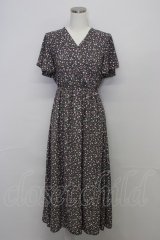 LODISPOTTO / ミニフラワープリントワンピース  ブラウン T-25-10-25-013-LO-OP-SA-ZT405