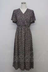 画像1: 【SALE】LODISPOTTO / ミニフラワープリントワンピース  ブラウン T-25-10-25-013-LO-OP-SA-ZT405 (1)