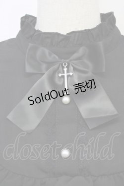 画像4: majoretty / リボンクロスフリルハイネックワンピース L ボルドー T-25-10-25-015-LO-OP-SA-ZT416