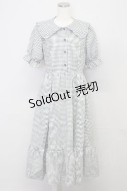 画像1: m petit by misako / AM*ギンガムCHKワンピース L 黒Ｘ白 T-25-10-25-016-LO-OP-SA-ZT423