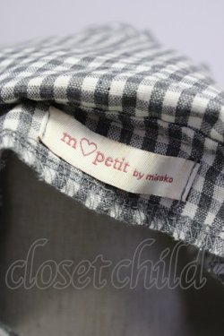 画像5: m petit by misako / AM*ギンガムCHKワンピース L 黒X白 T-25-10-25-016-LO-OP-SA-ZT