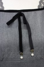 画像3: 【SALE】Fi.n.t / ハイウエスト切替ベロアリボン使いワンピース【洗える】  グレー T-25-10-25-017-CA-OP-SA-ZT423 (3)