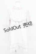 【SALE】PINK HOUSE / ローズレース半袖チュニックブラウス  ラベンダー T-25-10-29-001-LO-BL-SA-ZT418