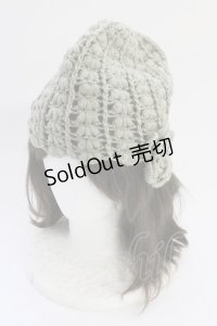 PINK HOUSE / フラワーニット帽  カーキ T-25-10-29-018-LO-AC-SA-ZT