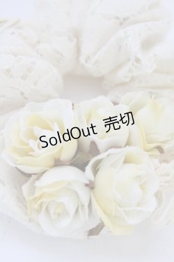 画像2: PINK HOUSE / ローズレースシュシュ  アイボリーXイエロー T-25-10-29-020-LO-AC-SA-ZT