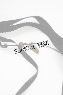 画像4: INGEBORG / フラワーモチーフリボン  黒 T-25-10-29-021-LO-AC-SA-ZT