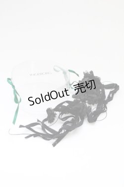 画像6: INGEBORG / フラワーモチーフリボン  黒 T-25-10-29-021-LO-AC-SA-ZT