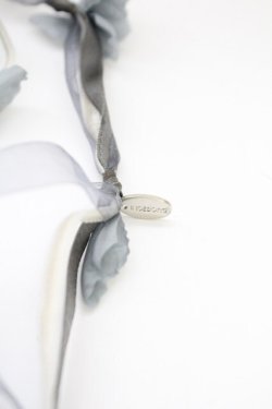 画像2: INGEBORG / オーガンジーフラワーリボン  青 T-25-10-29-022-LO-AC-SA-ZT