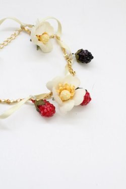 画像2: PINK HOUSE / いちごブレスレット  白X赤 T-25-10-29-028-LO-AC-SA-ZT