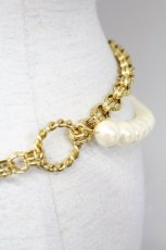 画像5: 【SALE】KETTY / パールチェーンベルト  白Ｘゴールド T-25-10-29-034-EL-AC-SA-ZT432 (5)