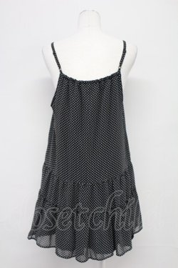 画像2: PINK HOUSE / シフォンドットキャミブラウス  黒X白 T-25-10-29-003-LO-BL-SA-ZT