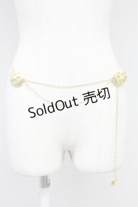 INGEBORG / ローズまるモチーフチェーンベルト  ゴールド T-25-10-29-037-LO-AC-SA-ZT432