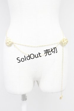 画像1: INGEBORG / ローズまるモチーフチェーンベルト  ゴールド T-25-10-29-037-LO-AC-SA-ZT432