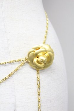 画像2: INGEBORG / ローズまるモチーフチェーンベルト  ゴールド T-25-10-29-037-LO-AC-SA-ZT