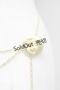 画像2: INGEBORG / ローズまるモチーフチェーンベルト  ゴールド T-25-10-29-037-LO-AC-SA-ZT432