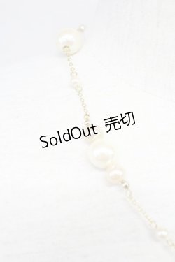 画像3: 【SALE】INGEBORG / パールチェーンネックレス  白Ｘゴールド T-25-10-29-038-LO-AC-SA-ZT434-F002
