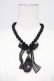 画像1: PINK HOUSE / オーガンジー重ねネックレス  黒 T-25-10-29-039-LO-AC-SA-ZT (1)