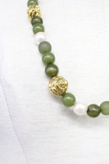 画像4: 【SALE】INGEBORG / パールリボンネックレス  グリーン T-25-10-29-040-LO-AC-SA-ZT434-F002 (4)