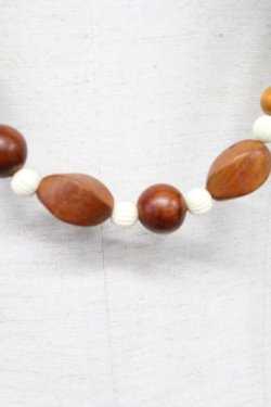 画像4: INGEBORG / ウッドパールネックレス  ブラウン T-25-10-29-041-LO-AC-SA-ZT