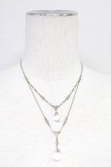 INGEBORG / しずく&チェーンネックレス  シルバー T-25-10-29-043-LO-AC-SA-ZT434