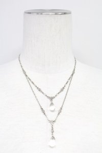 INGEBORG / しずく&チェーンネックレス  シルバー T-25-10-29-043-LO-AC-SA-ZT434