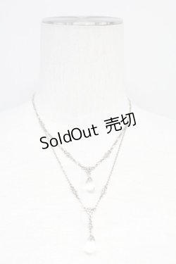 画像1: 【SALE】INGEBORG / しずく&チェーンネックレス  シルバー T-25-10-29-043-LO-AC-SA-ZT434