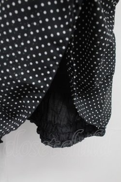 画像6: PINK HOUSE / シフォンドットキャミブラウス  黒X白 T-25-10-29-003-LO-BL-SA-ZT