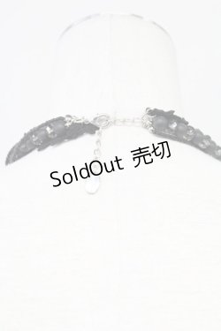 画像2: INGEBORG / レースビーズネックレス  黒Xピンク T-25-10-29-046-LO-AC-SA-ZT