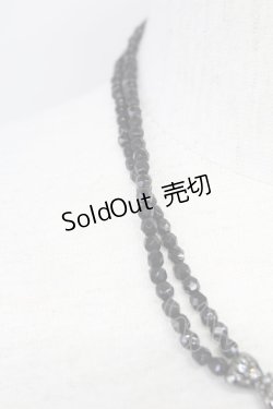 画像4: INGEBORG / リボンストーンネックレス  黒 T-25-10-29-047-LO-AC-SA-ZT