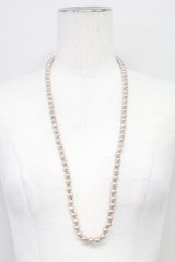 INGEBORG / パールネックレス  ピンクＸシルバー T-25-10-29-048-LO-AC-SA-ZT437