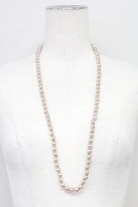 INGEBORG / パールネックレス  ピンクＸシルバー T-25-10-29-048-LO-AC-SA-ZT437