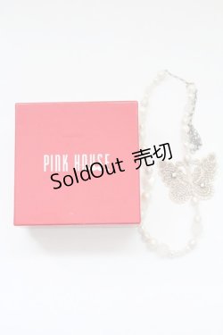 画像6: PINK HOUSE / 蝶レースモチーフネックレス  白 T-25-10-29-049-LO-AC-SA-ZT