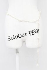 INGEBORG / パールチェーンベルト  白Ｘゴールド T-25-10-29-051-LO-ZA-SA-ZT432