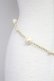 画像3: INGEBORG / パールチェーンベルト  白Xゴールド T-25-10-29-051-LO-ZA-SA-ZT (3)