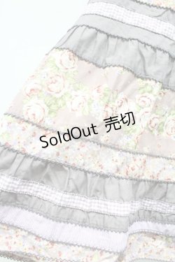 画像5: 【SALE】PINK HOUSE / ローズプリント切替半袖チュニックワンピース  パープル T-25-10-29-004-LO-OP-SA-ZT430